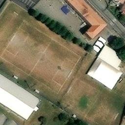 Volleyball Court near Giussano — aerial view