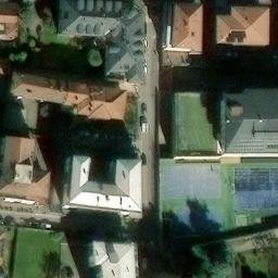 Volleyball Court near Bergamo — aerial view