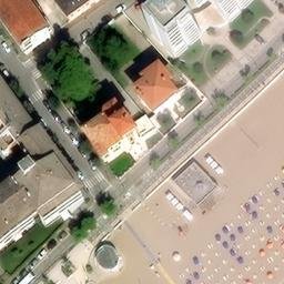 Sand Volleyball Court — aerial view