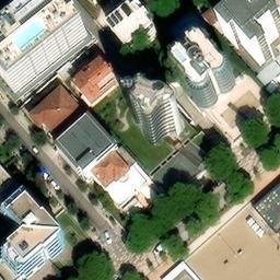 Sand Volleyball Court — aerial view