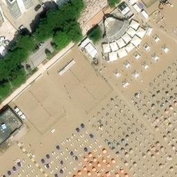 Sand Volleyball Court — aerial view