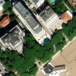Sand Volleyball Court — aerial view