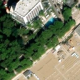 Sand Volleyball Court — aerial view
