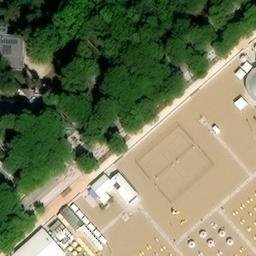 Sand Volleyball Court — aerial view