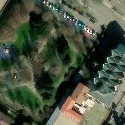 Volleyball Court near Bergamo — aerial view