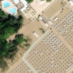Sand Volleyball Court — aerial view