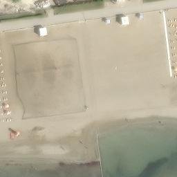 Sand Volleyball Court — aerial view