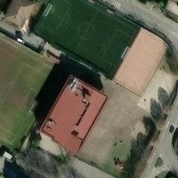 Volleyball Court near Brusaporto — aerial view