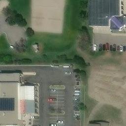 Bozeman Beach Volleyball Court #2 — aerial view