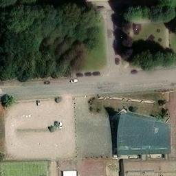 Volleyball Court near Galgiana — aerial view