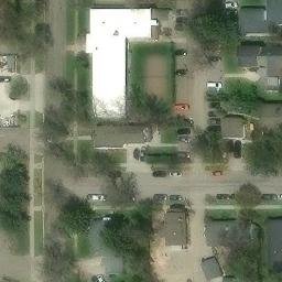 Bozeman Beach Volleyball Court #1 — aerial view