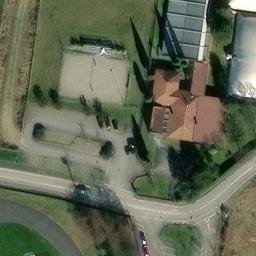 Sand Volleyball Court — aerial view