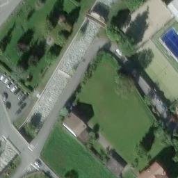 Sand Volleyball Court — aerial view