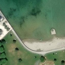 Sand Volleyball Court — aerial view