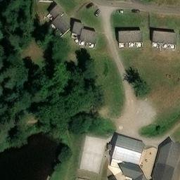 Sand Volleyball Court — aerial view
