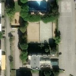 Sand Volleyball Court — aerial view