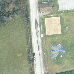 La Pêche Beach Volleyball Court — aerial view
