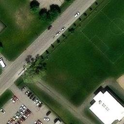 Sainte-Thérèse Beach Volleyball Court #1 — aerial view