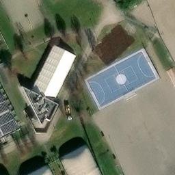 Sand Volleyball Court — aerial view