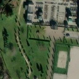 Sand Volleyball Court — aerial view