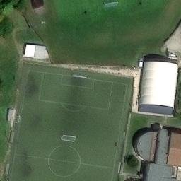 Sand Volleyball Court — aerial view