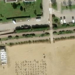 Sand Volleyball Court — aerial view