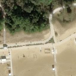 Sand Volleyball Court — aerial view