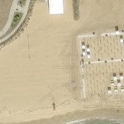 Sand Volleyball Court — aerial view