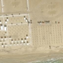 Sand Volleyball Court — aerial view