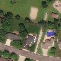 Albany Beach Volleyball Court #1 — aerial view