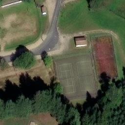 Sand Volleyball Court — aerial view