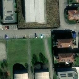 Sand Volleyball Court — aerial view