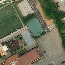 Volleyball Court near Adro — aerial view