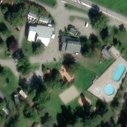 Volleyball Court near Bourg-Saint-Maurice — aerial view