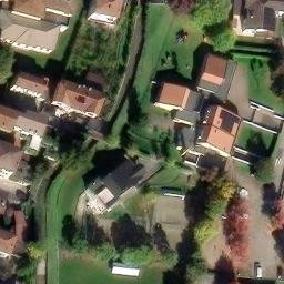 Sand Volleyball Court in Cornedo Vicentino, VI — aerial view