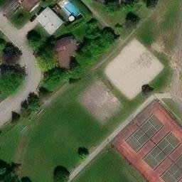 Boisbriand Beach Volleyball Court #1 — aerial view