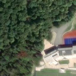 Volleyball Court near Corbiolo — aerial view