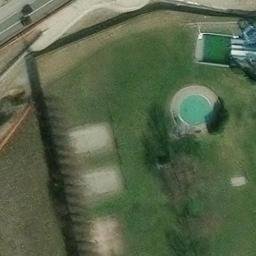 Sand Volleyball Court — aerial view
