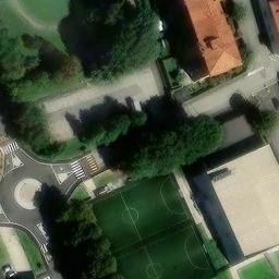 Volleyball Court near Lissone — aerial view