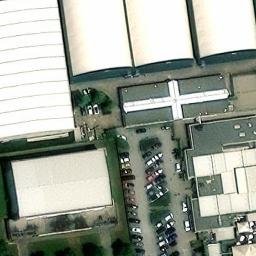 Sand Volleyball Court — aerial view