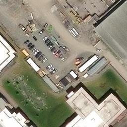Boucherville Beach Volleyball Court #1 — aerial view