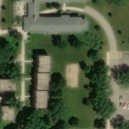 Morris Beach Volleyball Court #2 — aerial view