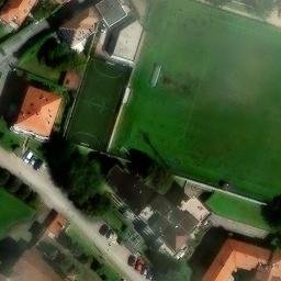 Volleyball Court near Concorezzo — aerial view