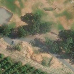 The Dalles Beach Volleyball Court — aerial view