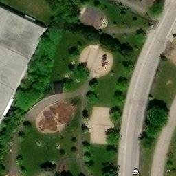 Mercier–Hochelaga-Maisonneuve Beach Volleyball Court #1 — aerial view