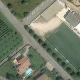 Volleyball Court near Gavardo — aerial view
