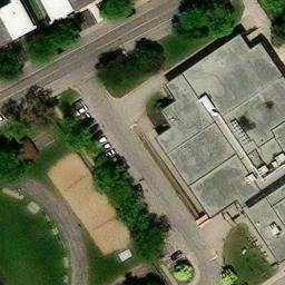Saint-Léonard Beach Volleyball Court #2 — aerial view