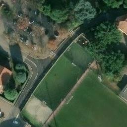 Sand Volleyball Court — aerial view