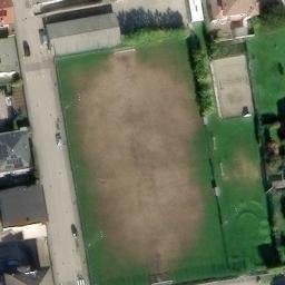 Sand Volleyball Court — aerial view