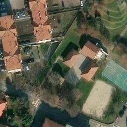 Sand Volleyball Court — aerial view